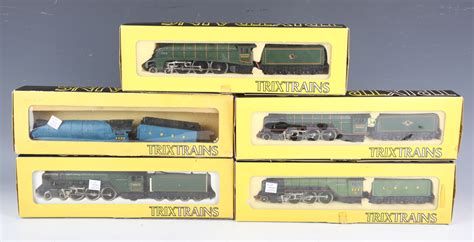 Five Trix Trains Gauge OO Locomotives And Tenders Comprising Class A4