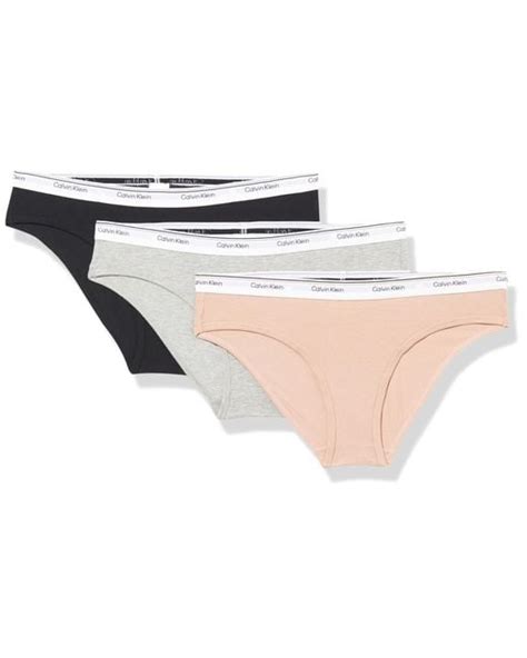 Calvin Klein Balance Cotton Stretch Bikini Panties In Black Lyst