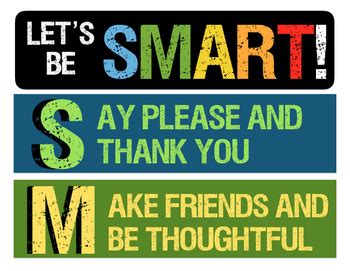 SMART Poster by KAY Ideas | Teachers Pay Teachers