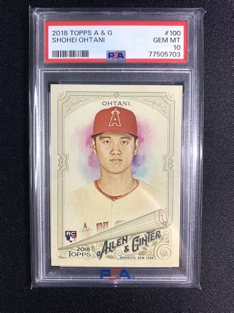 Topps Allen Ginter Shohei Ohtani Rookie Psa Gem Mint Ebay