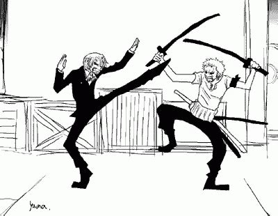 Zoro Sanji GIF - Zoro Sanji Fight - Discover & Share GIFs