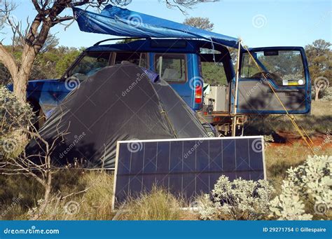 Camping in the bush stock photo. Image of landscape, panel - 29271754