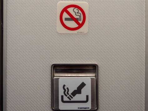 Why Airplanes Still Have Ashtrays In The Bathrooms