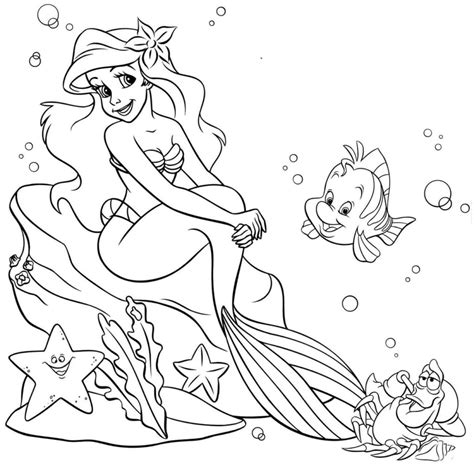 Desenhos De Ariel Para Colorir 100 Desenhos Para Colorir