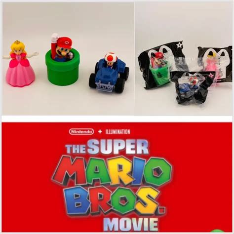 2022 MCDONALD S SUPER Mario Bros Movie HAPPY MEAL Toys Set Of 7 Toys