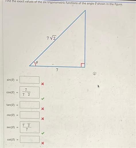 Answered Find The Exact Values Of The Six Trigonometric Functions Of Kunduz