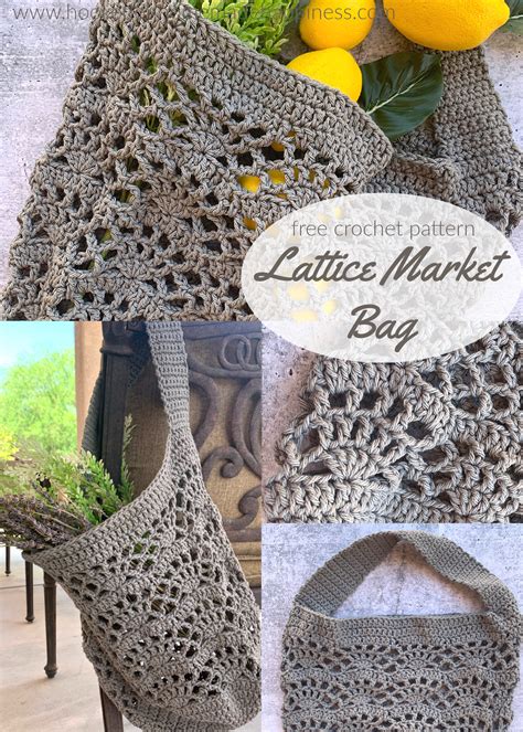 Lattice Market Bag Crochet Pattern Hooked On Homemade Happiness