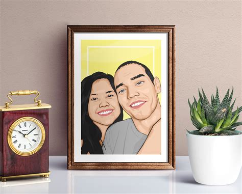 Custom Portrait Of Couple Custom Couple Illustration Etsy