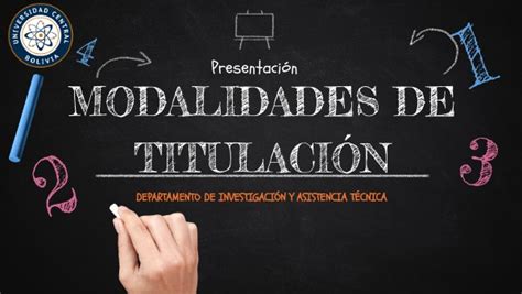 MODALIDADES DE TITULACIÓN