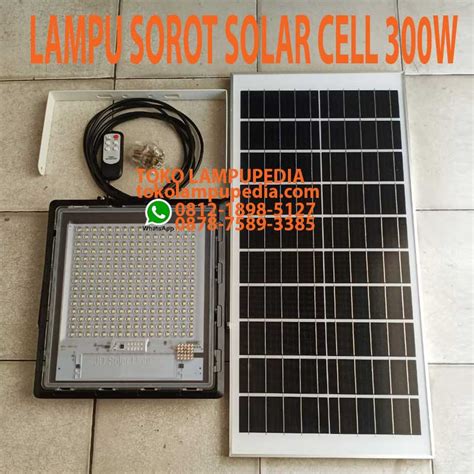 Jual Lampu Sorot Solar Cell LED 300W NEW 2021 Toko Lampupedia