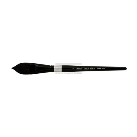 Pinceau Black Velvet Oval Wash S Silver Brush