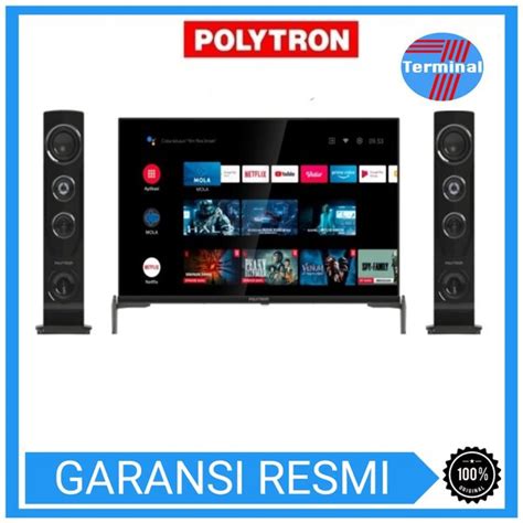 Jual Polytron Led Smart Tv Inch Pld Tag Android Tower Speaker