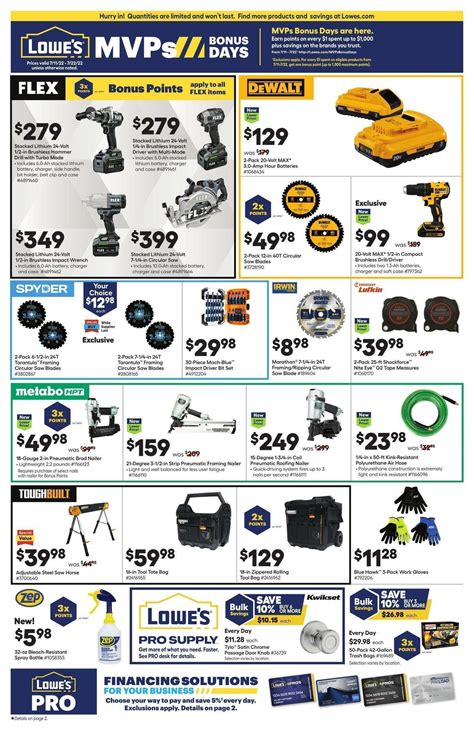 Lowe S Pro Ad Weekly Ads Deals From July 11