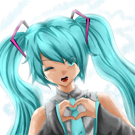 Miku Love By Thei Chan On Deviantart