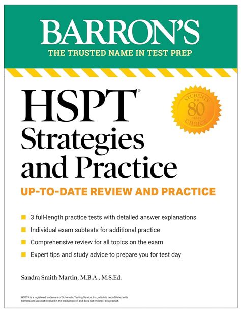 Hspt Strategies And Practice Second Edition Prep Book With 3 Practice