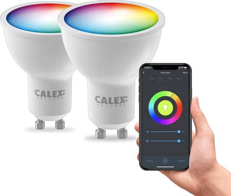 Calex Slimme Lamp Set Van 2 Stuks Wifi Led Verlichting Gu10