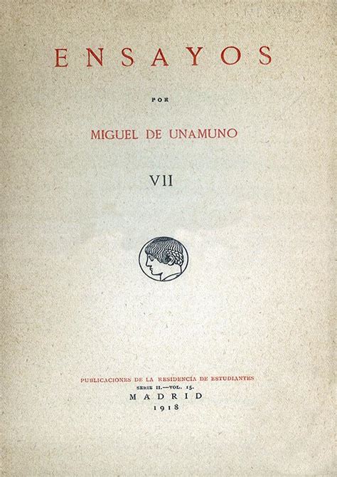 Ensayos Tomo VII Por Miguel De Unamuno Biblioteca Virtual Miguel