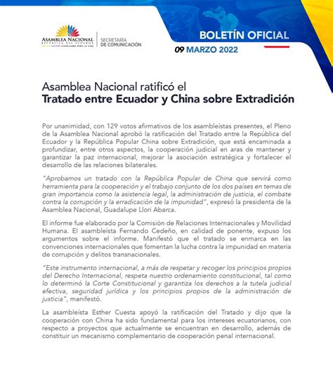 Asamblea Nacional On Twitter Bolet N Asamblea Nacional Ratific El