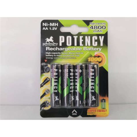 Pilha Bateria Recarregavel AA 1 2v 4800mah Ni Mh AAA 2800mah Ni Mh