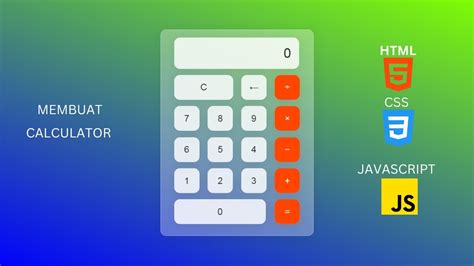 Cara Membuat Calculator Menggunakan HTML CSS JavaScript YouTube