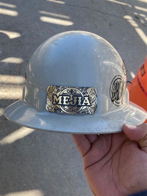 Hard Hat Name Tag Custom Personalized Hard Hat Name Etsy