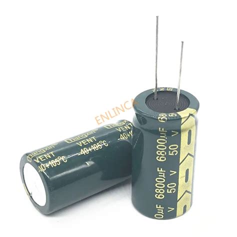 Pcs Lot V Uf Aluminum Electrolytic Capacitor Uf V