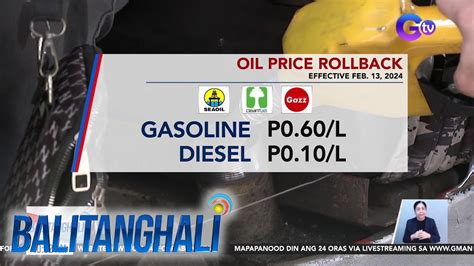 Price Rollback Sa Ilang Oil Products Posibleng Ipatupad Bukas Bt