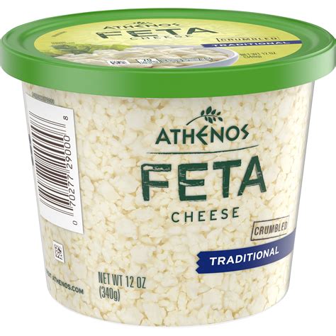 Athenos Traditional Feta Cheese Crumbles 12 Oz Tub