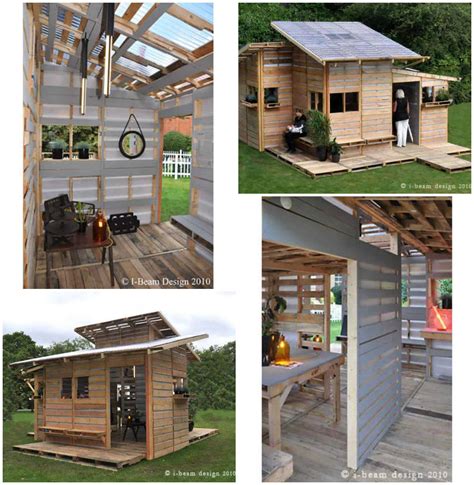 I Beam Design Pallet House Recyclart