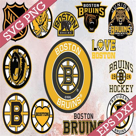 Bundle 13 Files Boston Bruins Hockey Team Svg Boston Bruins Inspire