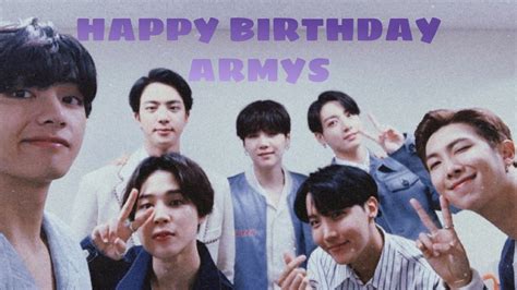 Bts Wished Armys Happy Birthday On Army Day 2020 Youtube