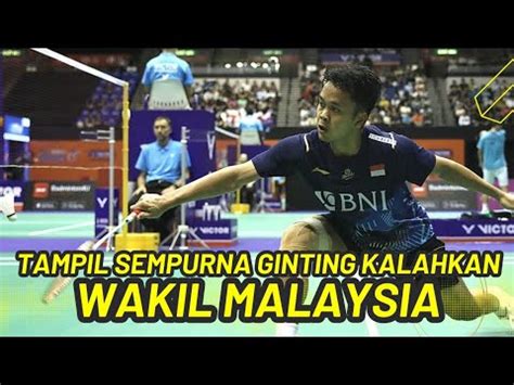 Tunggal Malaysia Tak Berkutik Anthony Ginting Kalahkan Leong