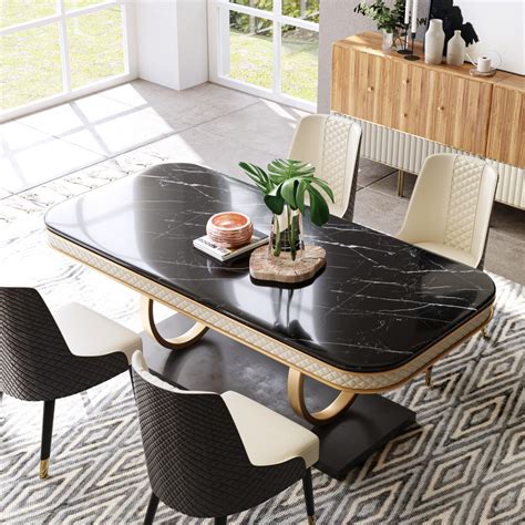 Black Marble Kitchen Table Set Kitchen Info