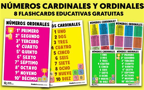 Números Ordinales Números Cardinales Recursos De Matemáticas
