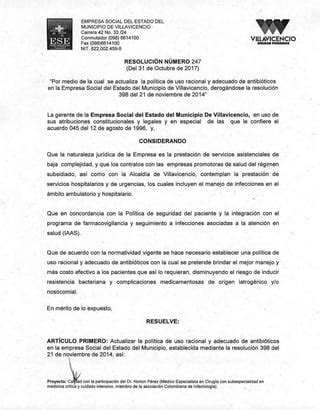 Politica Uso Racional De Antibioticos PDF