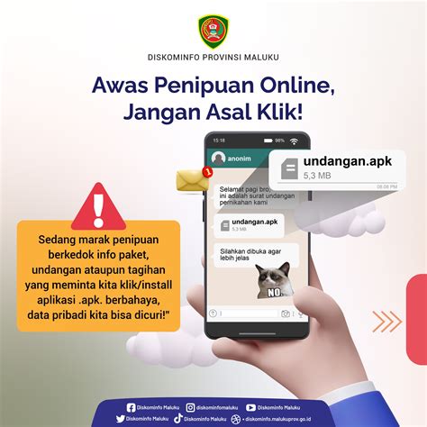 WASPADA MODUS PENIPUAN APLIKASI BODONG Dinas Komunikasi Dan