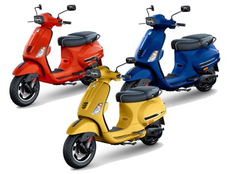 Vespa Sxl 125 And 150 Range Launched In New Colours Zigwheels