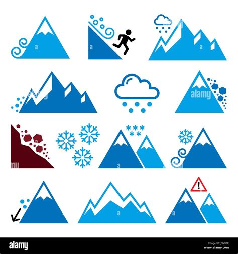 Avalanche Peak Cut Out Stock Images And Pictures Alamy