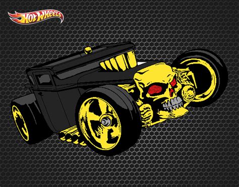 Dibujo De Hot Wheels Bone Shaker Pintado Por En Dibujos Net El D A