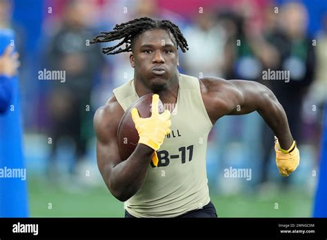 Southern Mississippi Running Back Frank Gore Runs A Drill At The NFL