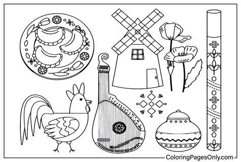 Ukraine Coloring Pages Coloringpagesonly