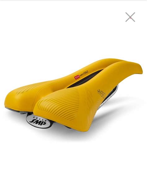 Brand New Yellow Selle Smp Hybrid Saddle Matched For Brompton Bumble Bee All Trifold Bicycles