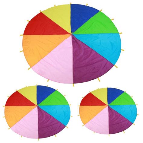 2m 3m 36m 6m Kids Play Multi Color Rainbow Parach Vicedeal