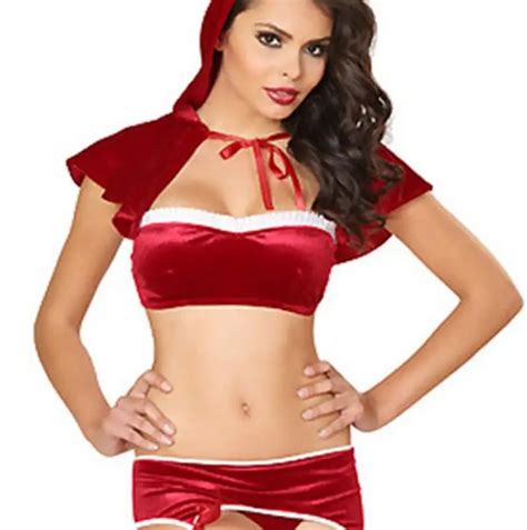 Intimate Product Sexy Christmas Costumes Bikini Three Point Lingerie Wrap Apparel Fantasias