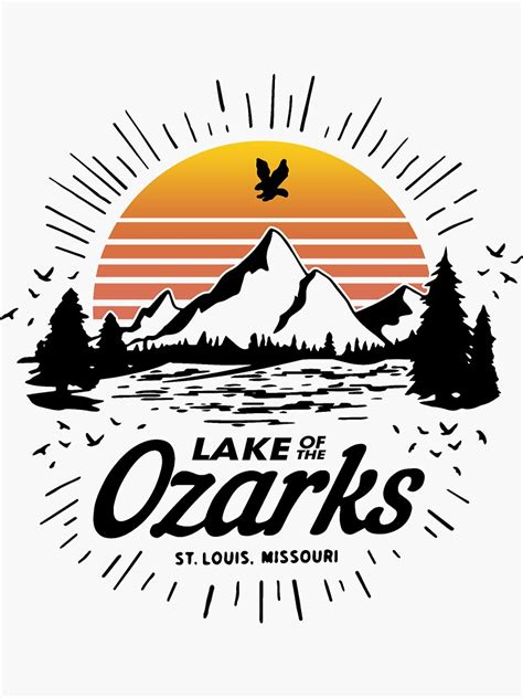 Lake Of The Ozarks St Louis Missouri Sticker For Sale By