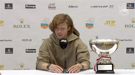 Tennis ATP Monte Carlo Andrey Rublev Je suis passé au stade