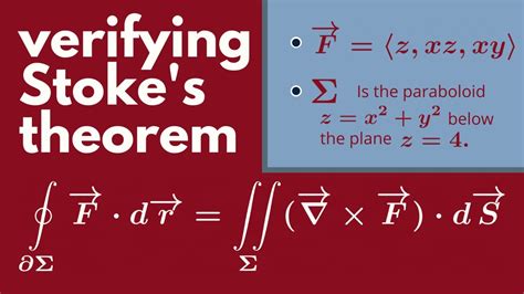 Multivariable Calculus Stoke S Theorem Verification Example 2 Youtube