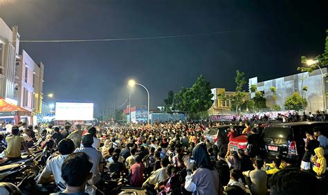 Warga Batam Antusias Nobar Timnas Indonesia U Vs Guinea Di