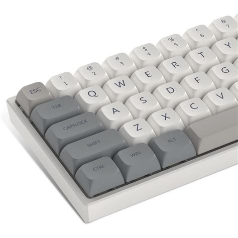 Womier Vintage Grey Pbt Keycaps Xda Contour Keycaps 75 Dye