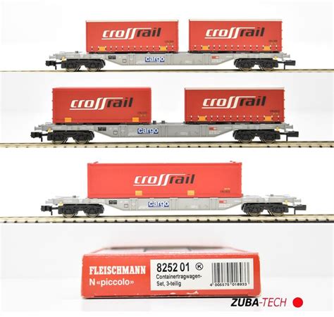 Fleischmann Containerwagen Set Crossrail Sbb N Gs Ovp Kaufen